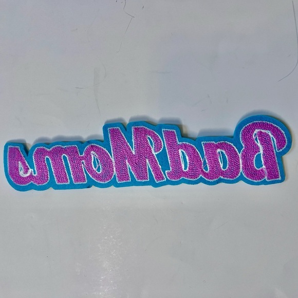 Custom Bad Moms Chenille Cloth Patches new - Picture 2 of 2